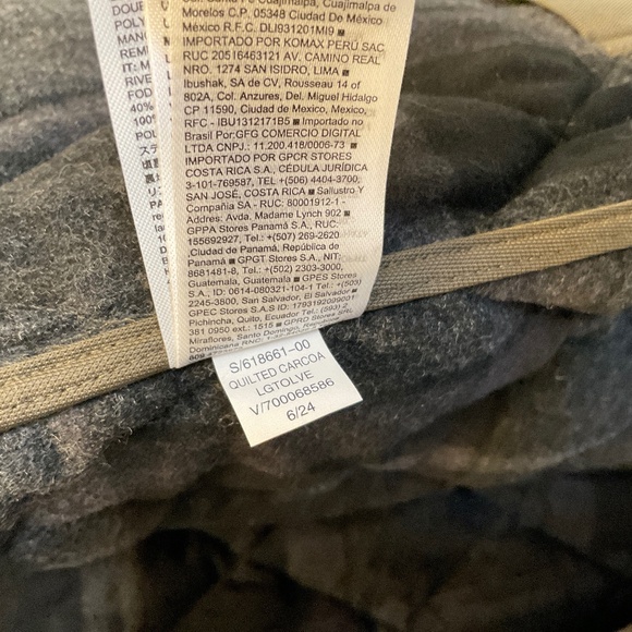 Banana Republic Men’s Oversized Quilted Carcoat - L/XL. Light olive green - Picture 9 of 9